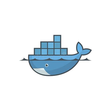 Docker Logo Editorial Illustrative on White Background Editorial Stock Photo - Illustration of ...