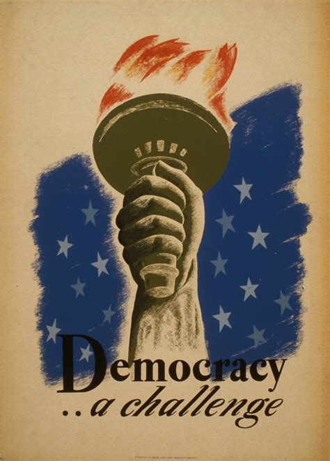 Vintage Democracy Poster Free Stock Photo - Public Domain Pictures