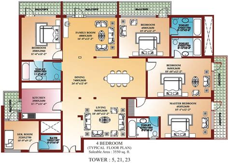 Awesome 4 Bedroom House Plans In India - New Home Plans Design