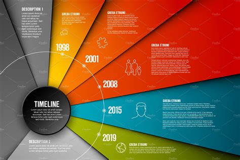 Vector Infographic timeline template | Background Graphics ~ Creative ...