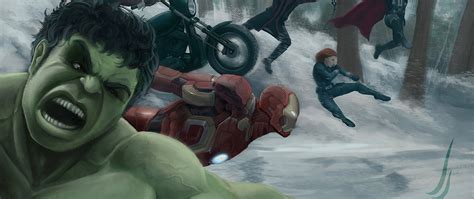 2560x1080 Avengers Assemble Fanart Wallpaper,2560x1080 Resolution HD 4k Wallpapers,Images ...