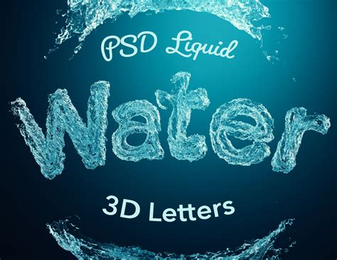 Water Letter Font