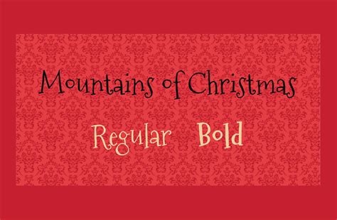 Mountains of Christmas Font - Fonts Hut