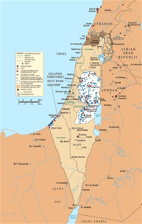 Maps of Israel | Detailed map of Israel in English | Tourist map of Israel | Road map of Israel ...