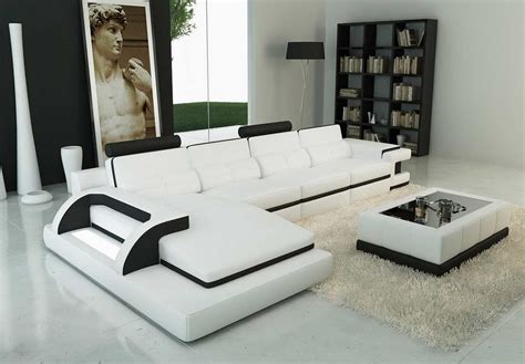 76 Captivating 105b modern white leather sectional sofa Top Choices Of Architects