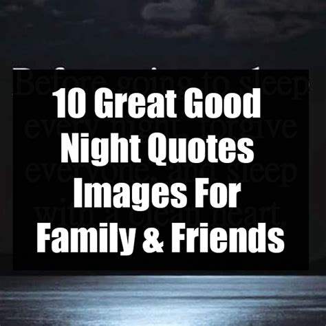 10 Great Good Night Quotes Images For Family & Friends | Good night quotes images, Good night ...