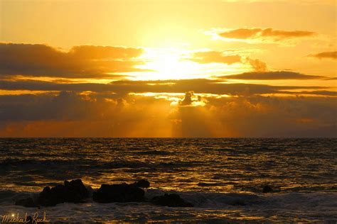 Sunset on Maui Beach Photograph by Michael Rucker - Pixels