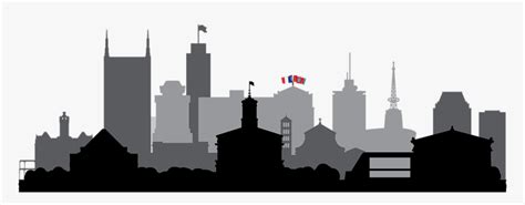 Transparent Nashville Skyline Silhouette Png - Nashville Skyline Silhouette Png, Png Download ...