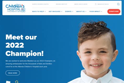 Alberta Children’s Hospital Foundation Website Design & Development