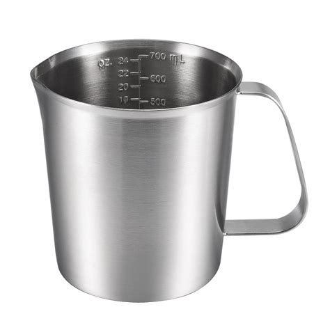 Stainless Steel Measuring Cup with Marking with Handle, 24 Ounces, 700mL - Walmart.com