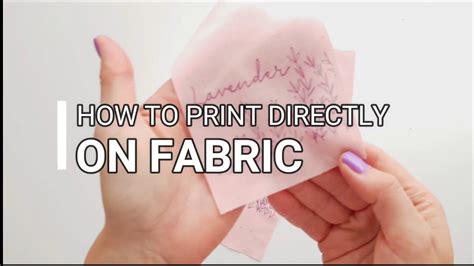 How To Add Print To Fabric - Turafebre