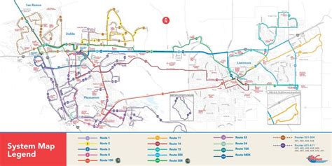 Livermore Amador Valley Transit Authority : System Map - Map Of Dublin California Area ...