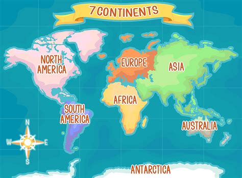 World Geography Map Continents