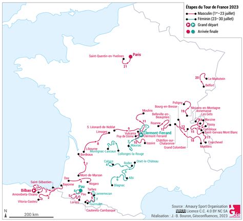 Carte à la une. Tour de France 2023 : derrière la carte, un espace sportif — Géoconfluences