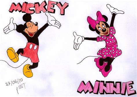 Mickey Mouse and Minnie Mouse by AESD on DeviantArt