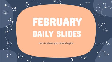 February Daily Slides Google Slides & PowerPoint template