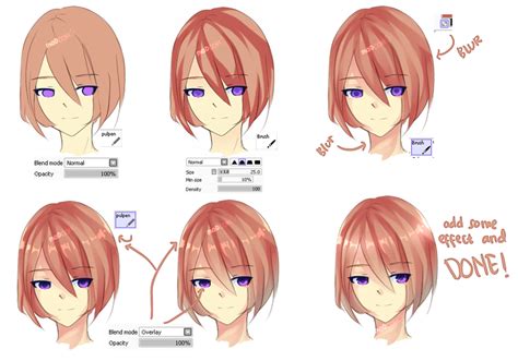 Anime Hair Tutorial - Satu Trik