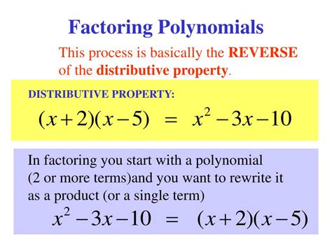 PPT - Factoring Polynomials PowerPoint Presentation, free download - ID:326069