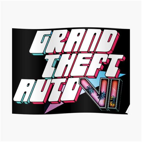 "Grand Theft Auto VI Fan Art" Poster for Sale by pomak | Redbubble