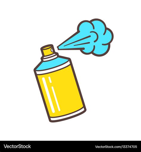 Icon of spray paint can Royalty Free Vector Image