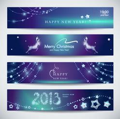 New year banners vector free download-5 Free Vector Download | FreeImages