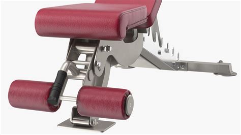 Adjustable Bench Press Red model - TurboSquid 1827510