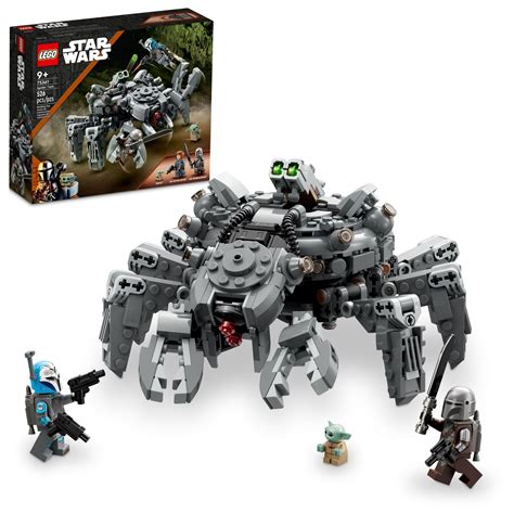 LEGO Star Wars Spider Tank 75361, Building Toy Mech from The Mandalorian Season 3, Includes The ...