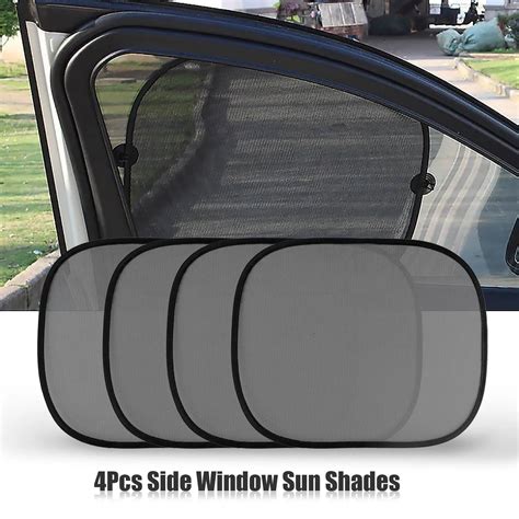 5Pcs Car Sun Visor Rear Side Window Sun Shade Mesh Fabric Sun Visor Shade Cover Shield UV ...