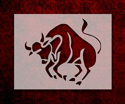 Taurus Zodiac Astrology Sign Symbol 8.5" x 11" Stencil FAST FREE SHIPPING (732) | eBay