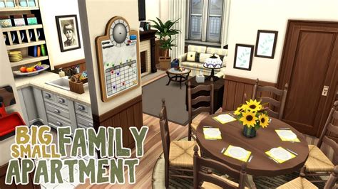 Big Family Small Apartment || The Sims 4 Apartment Renovation: Speed Build - YouTube