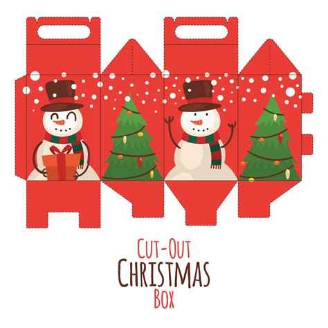 Christmas Gift Box Template - 13 Free PDF Printables | Printablee