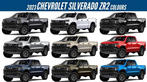 2023 Chevrolet Silverado 1500 ZR2 - All Color Options - Images