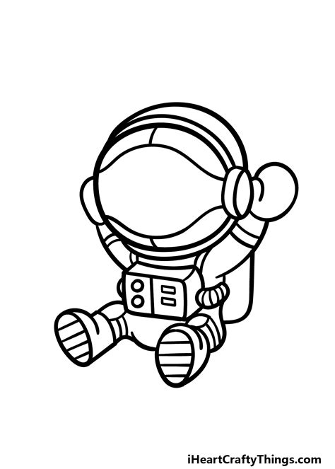 Simple Astronaut Sketch