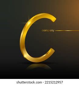 3d Letter C Gold Logo Design Stock Vector (Royalty Free) 2215212957 | Shutterstock