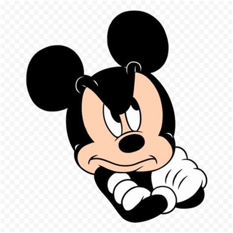 Mickey Mouse Angry Face Transparent Background | Citypng