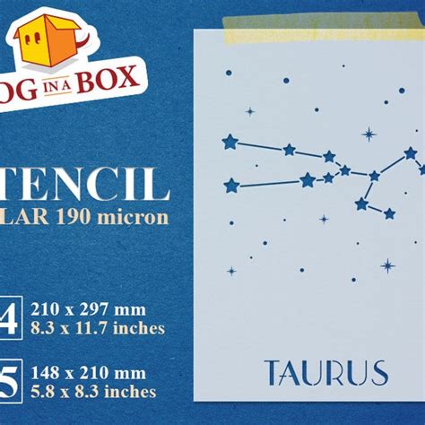 Taurus Constellation Stars Drawing - Etsy