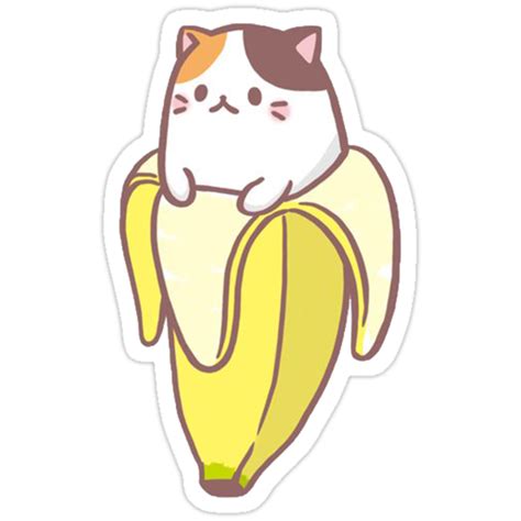 "Banana Cat" Stickers by BelindaFRS | Redbubble