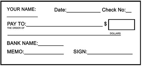 fun blank cheque template new business template - blank check clipart inside fun blank cheque ...