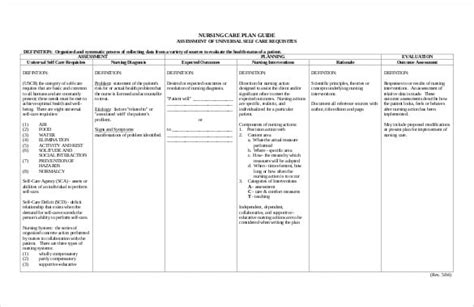 Nursing Care Plan Templates 16 Free Word, Excel, PDF Documents