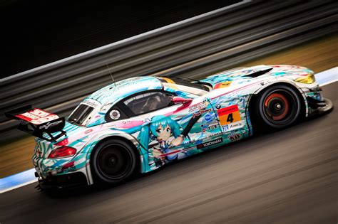 Teal stock car, racing, race cars, Hatsune Miku, Itasha HD wallpaper | Wallpaper Flare