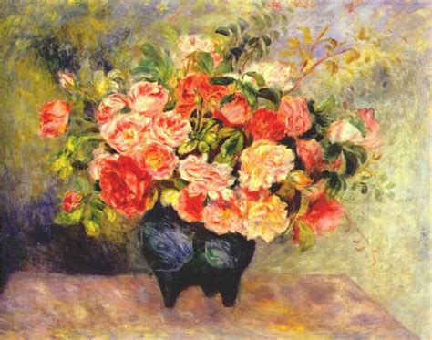 Bouquet of flowers, c.1880 - c.1881 - Pierre-Auguste Renoir - WikiArt.org