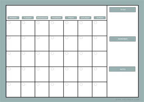 20+ Monthly Planner - Free Download Printable Calendar Templates ️