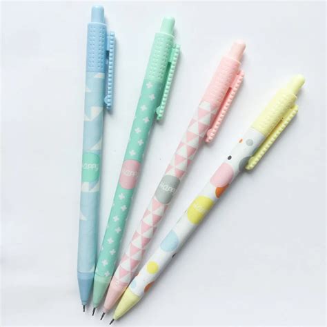 0.5/0.7mm Candy Color Mechanical Pencil Cute Automatic Pens For Writing Girls Gifts Office ...