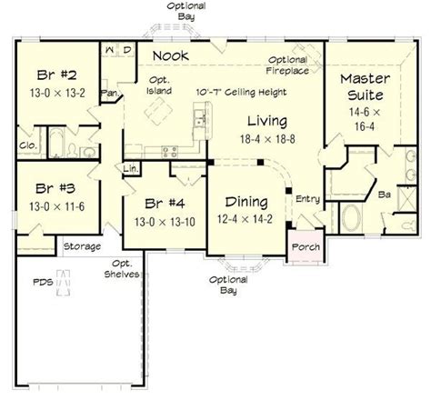 New 4 Bedroom Ranch Style House Plans - New Home Plans Design