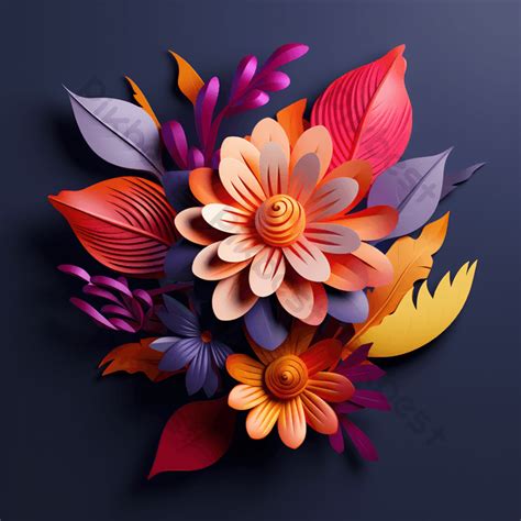 3d Flowers Picture Backgrounds | PNG Free Download - Pikbest