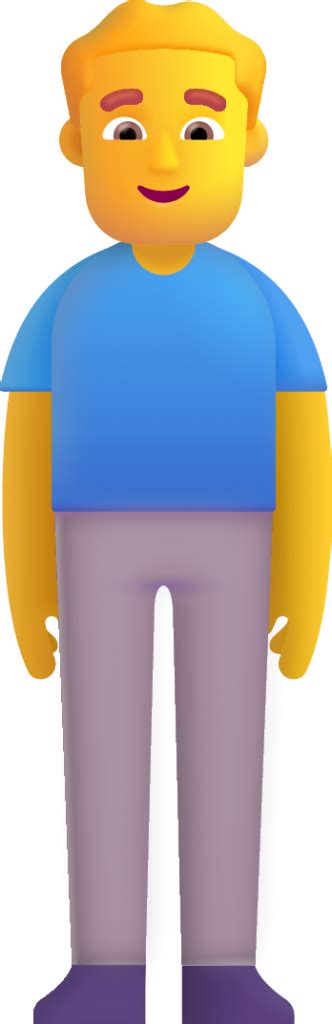 "man standing default" Emoji - Download for free – Iconduck