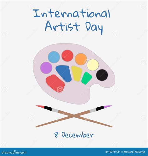 International Artist Day stock illustration. Illustration of logo - 103741511