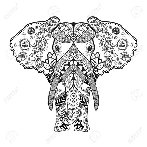 Elephant Drawing Tribal at GetDrawings | Free download