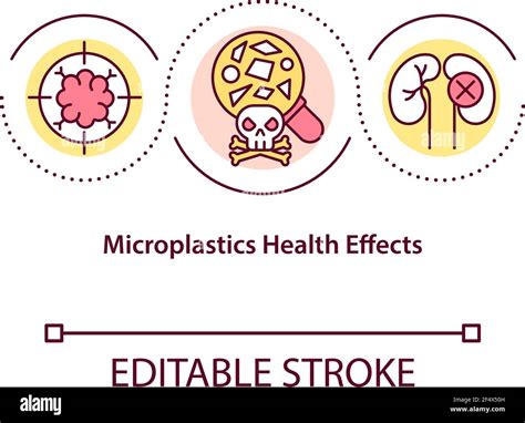 Microplastics health effects concept icon Stock Vector Image & Art - Alamy