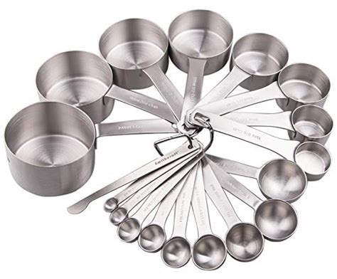 Smithcraft Stainless Steel Measuring Cups and Spoons Set — Deals from SaveaLoonie!